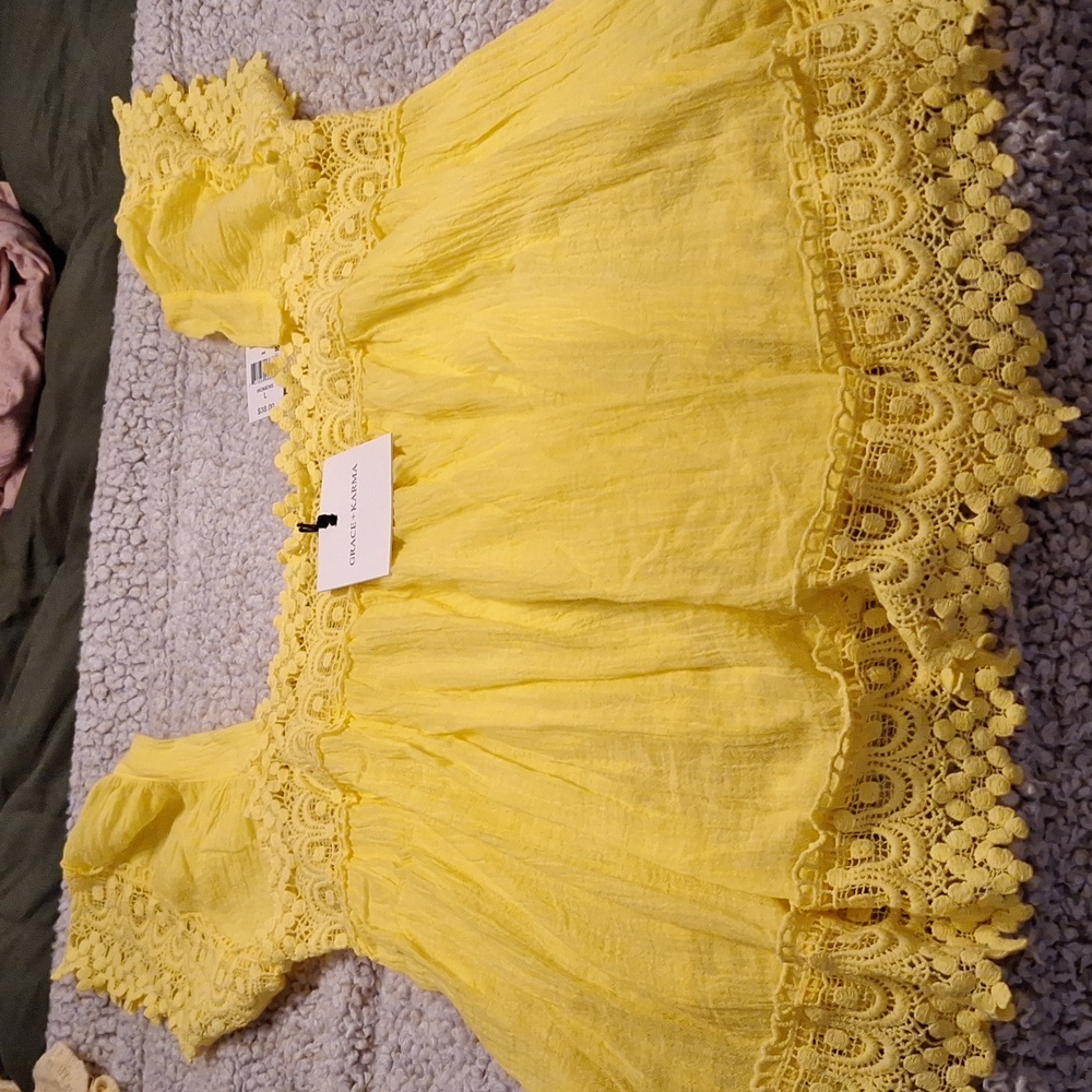 Yellow women's top